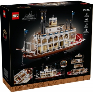 Đồ chơi lắp ráp chính hãng Đan Mạch IDEAS 21356 - River Steamboat - Hộp cấn