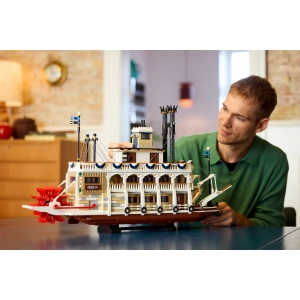 Đồ chơi lắp ráp chính hãng Đan Mạch IDEAS 21356 - River Steamboat - Hộp cấn