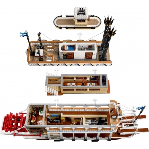 Đồ chơi lắp ráp chính hãng Đan Mạch IDEAS 21356 - River Steamboat - Hộp cấn