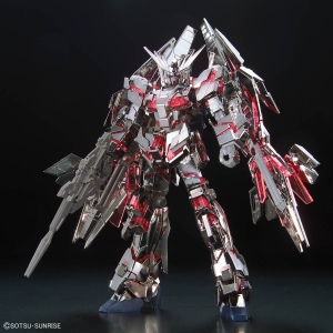 P-BANDAI - HG 1/144 The Gundam Base Limited Unicorn Gundam 03 Phenex (Destroy Mode) Gold & Silver Coating Set