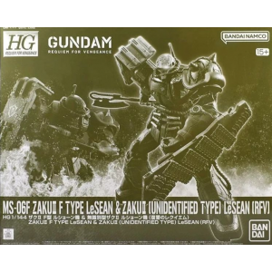 P-BANDAI - HG 1/144 ZAKU II F TYPE LeSEAN and ZAKU II (UNIDENTIFIED TYPE) LeSEAN (RFV)