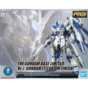 P-BANDAI - RG 1/144 THE GUNDAM BASE LIMITED Hi-Nu GUNDAM [TITANIUM FINISH]